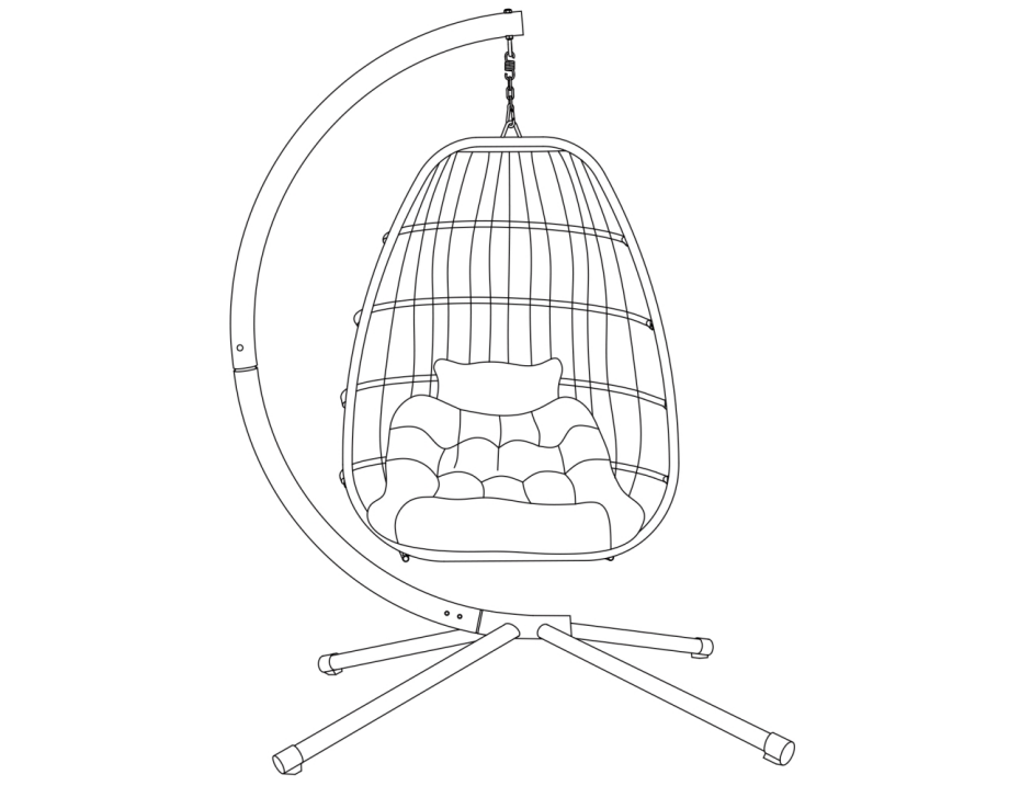 Navodila za uporabo PATIO SWING CHAIR
