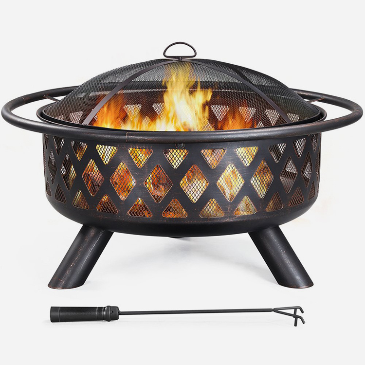 36 '' Iron Fire Pit na prostem